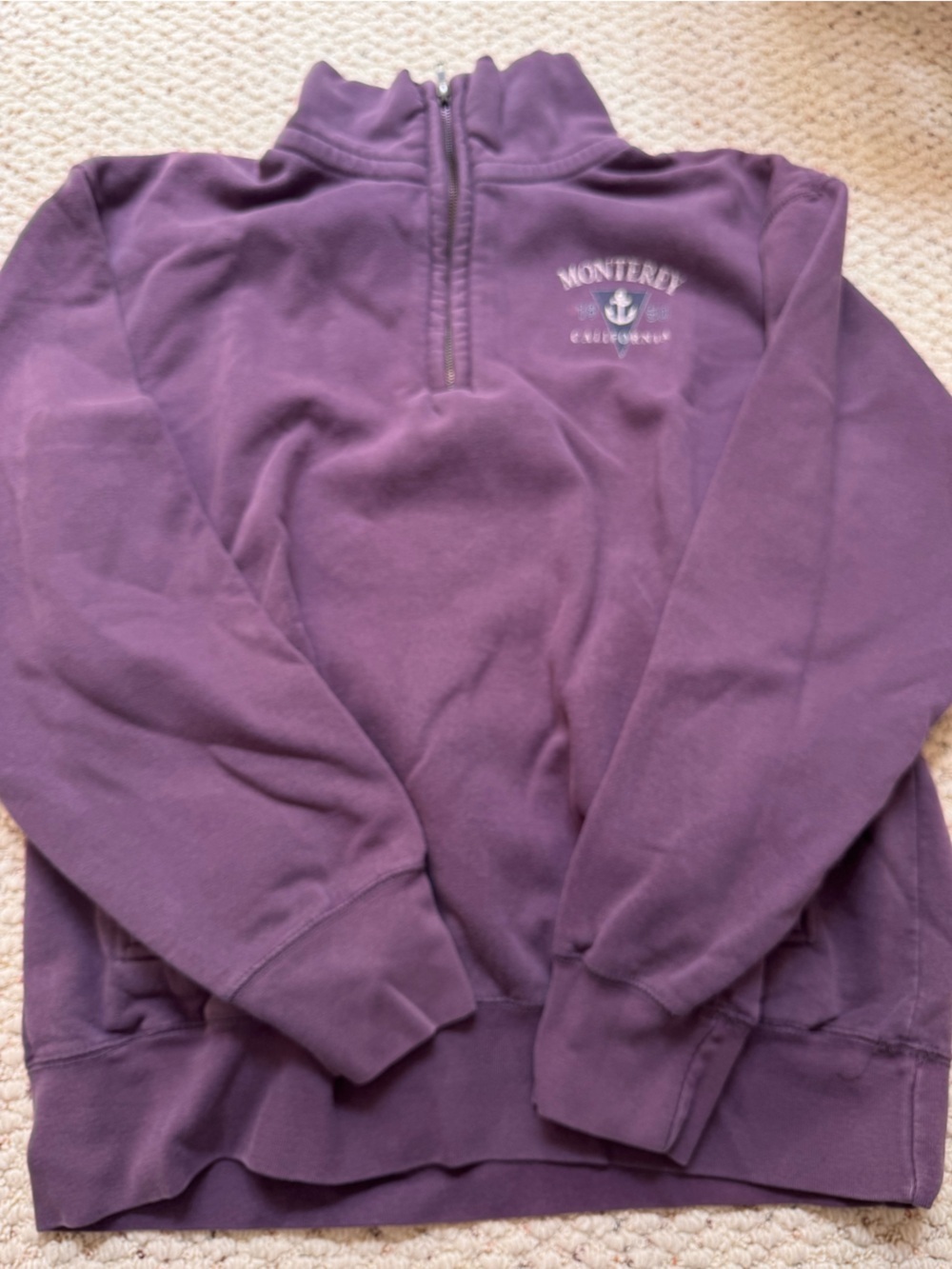 MV Sport Plum Purple Zip-Up Hoodie